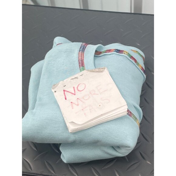 Chicago Short Sleeve T-Shirt Size Large Light Blue Crewneck Pullover Rainbow NEW - Picture 5 of 5